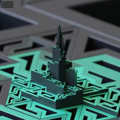 Minty Sphinx Tiles [OC][A] by u/selonus and u/jn3008