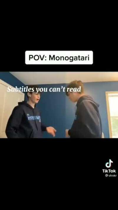 POV: eres un monogatari fan