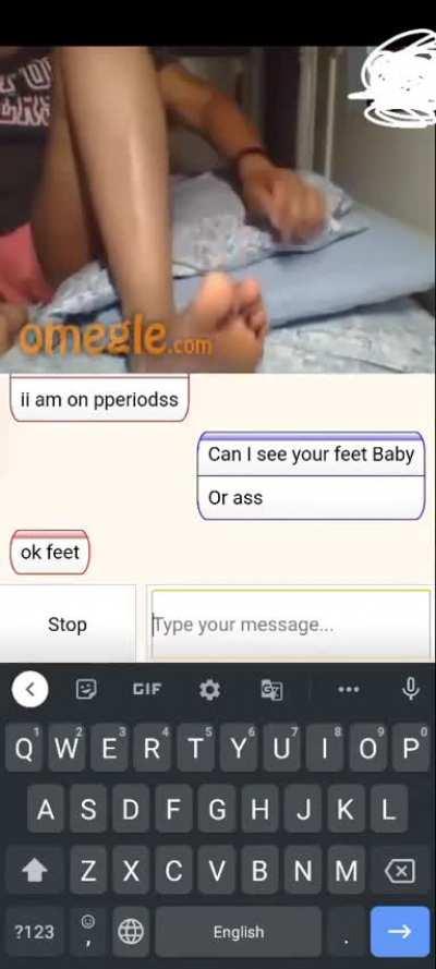 Add my telegram📲 ~OmegleFeet4 for Omegle content and more😊 My telegram is~OmegleFeet4