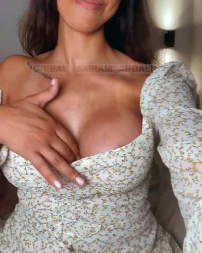 Tanned Arab with big tits