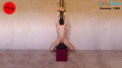 Intense Sybian Prostate Milking Orgasms Restrained Guy Moaning