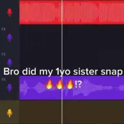 blue face baby, waa waa aight.