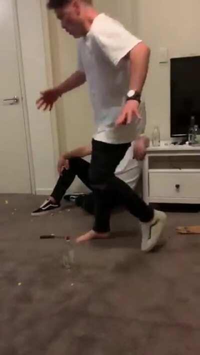 To kick a knife