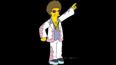 Disco Stu (The Simpsons) sings 
