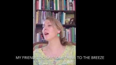 I never seen any foreign singer before singing our song with such utmost perfection.