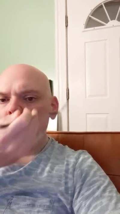 Video of me eating potato salad in July.