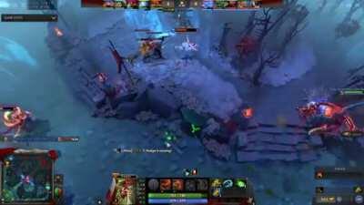 Probably my favorite Dota video: Pudge ganks mid, forgets which team he is on...