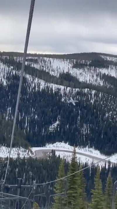 A-10s flying by lost trail ski resort in Montana