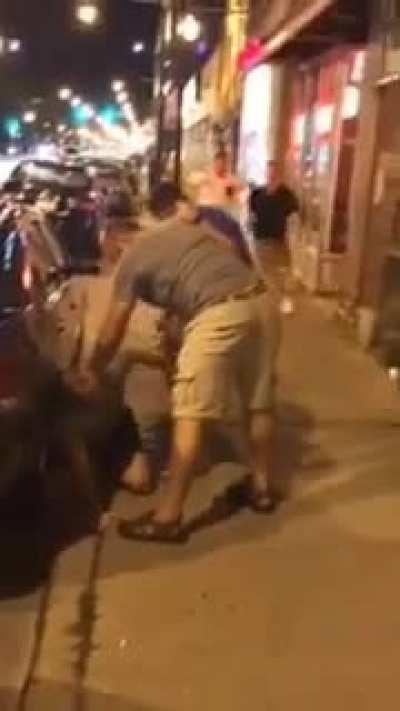 2 guys helping another getting mugged, I loved that entry.