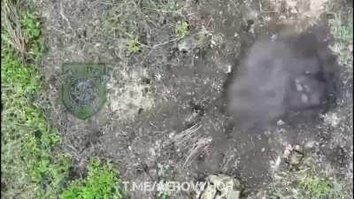 Drone Drop onto a russian spoon.