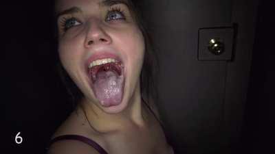 Semen demon milking cocks at the gloryhole