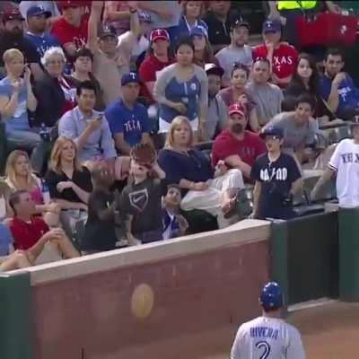 Young fan giving a girl a fake game