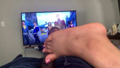 My friends size 11s making me shoot ropes 💦