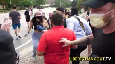 Journalist chased off public university campus by violent BLM mob. Campus police blame her for mob's behavior.