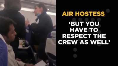 Dipshit got angry over an airline meal.