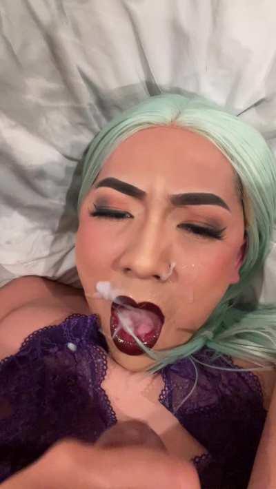 I think I’m definitely cuter with cum on my face