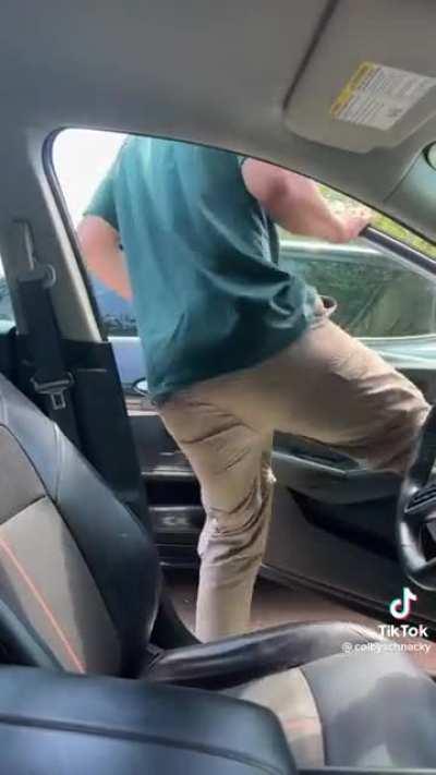 its butt first right?