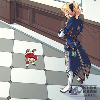 Klee breakdances to own the libs