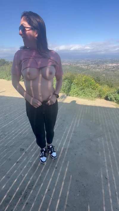 What you get if you go hiking with me babe! Lets definitely have some fun at the top [image]