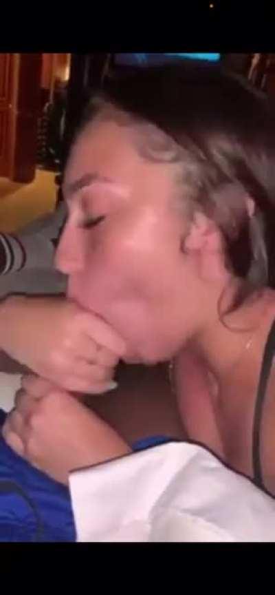 Beautiful AshKash sucking dick like a pro