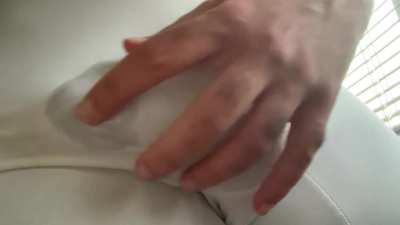 Cumming in my singlet