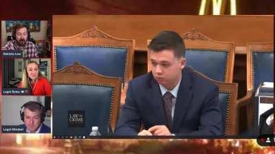 Lawyers publicly streaming their reactions to the Kyle Rittenhouse trial freakout when one of the protestors who attacked Kyle admits to drawing & pointing his gun at Kyle first, forcing Kyle to shoot in self-defense.