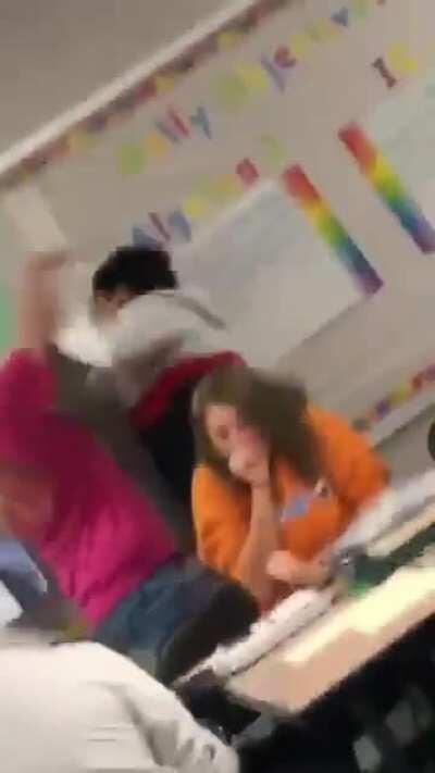 Those glasses flying off her face though..