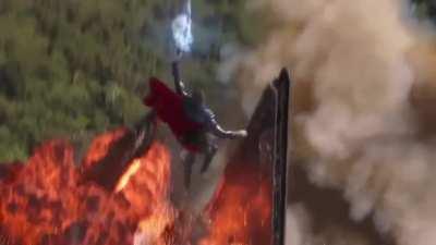 Fun Fact: This shot is 100% CGI (Even Thor)