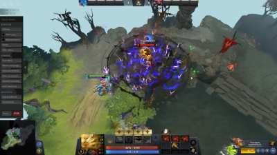 You can permastun opponents for 20 sec with Leshrac using refresher orb, aghs shard and timeless relic.