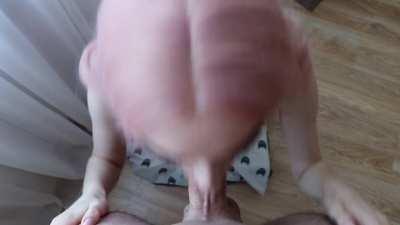 SladkiSlivki: pink-haired beauty sucks down yet another load