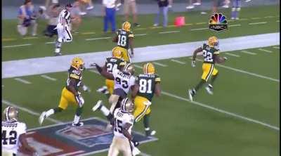 [Highlight] Rookie Randall Cobb 108 yard kickoff return (2011)