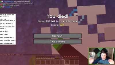 Reverse MLG water bucket.