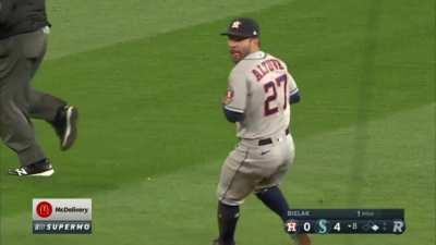 Crawford dives to avoid the tag on infield single