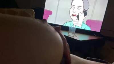 A lil tv and boobies