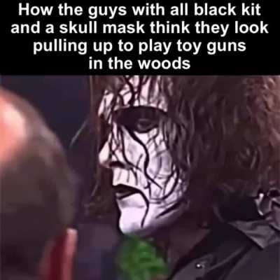 Half of airsoft is looking “cool”