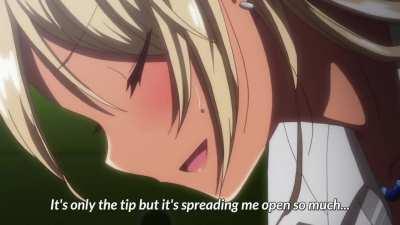 She is just a few centimeters away from losing her virginity