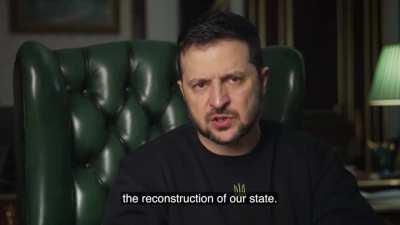 President Zelensky's Latest Address. 27/12/22. Duration 3m15. English Subtitles
