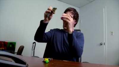 For his neutral special, he wields a gun