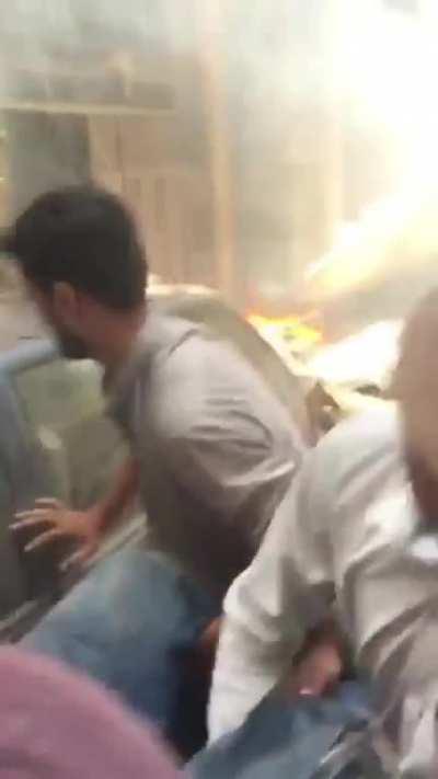 Guy survives a plane crash in Karachi