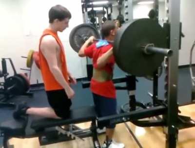 To try to squat weight you clearly couldn’t lift.