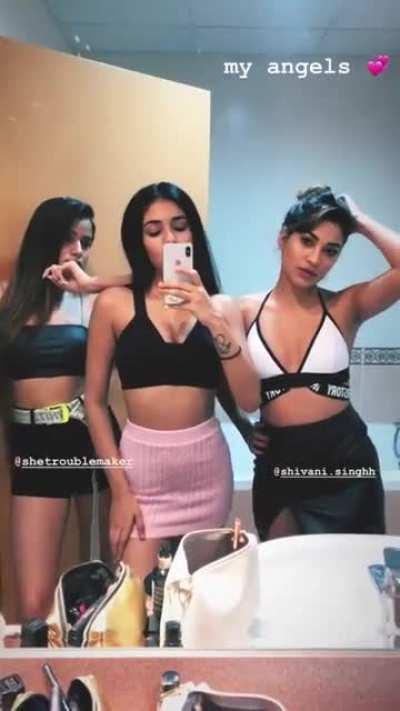 3 some with r/Meghnakaur and r/ShivaniSingh