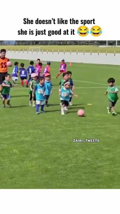 She didn't choose football, football choose her. 