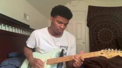 Pink + White Guitar Cover ☮️✌🏽Follow me on IG: @derekjguitar !!😁