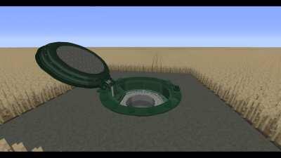 Little Tiles Missile Silo Hatch (Featuring Advanced Rocketry and Gaspunk