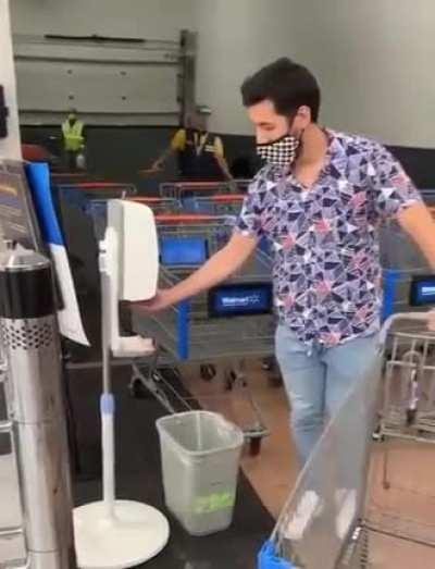 You need a blessing before entering Walmart