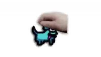 Perro alien del among us, que bonito