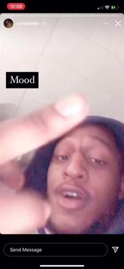 Imagine your last story on ig was dissing dead niggas you’ve never met before then boom you die on live ... You can’t make this shit up 😂😂😂😂