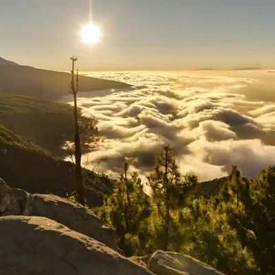 These clouds rolling in like an ocean.