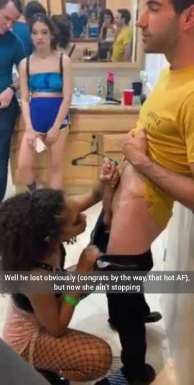 Better hurry or the whole party is going to take the bet!