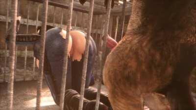 Elizabeth Teasing Dogmeat (Noname55)